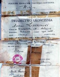 Pre-war School Diploma