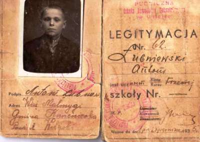 School ID Card 1935
